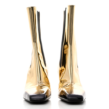 Prada Spazzolato Chelsea Cowboy 75mm Boots 38.5 Platino 2 of 8