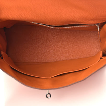 Hermes Togo Kelly Retourne 35 Orange 5 of 10