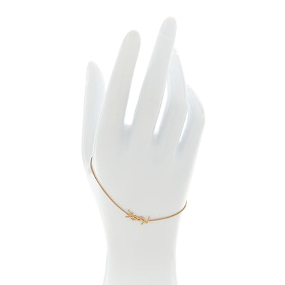 Saint Laurent Brass Monogram Charm Bracelet Gold 2 of 4