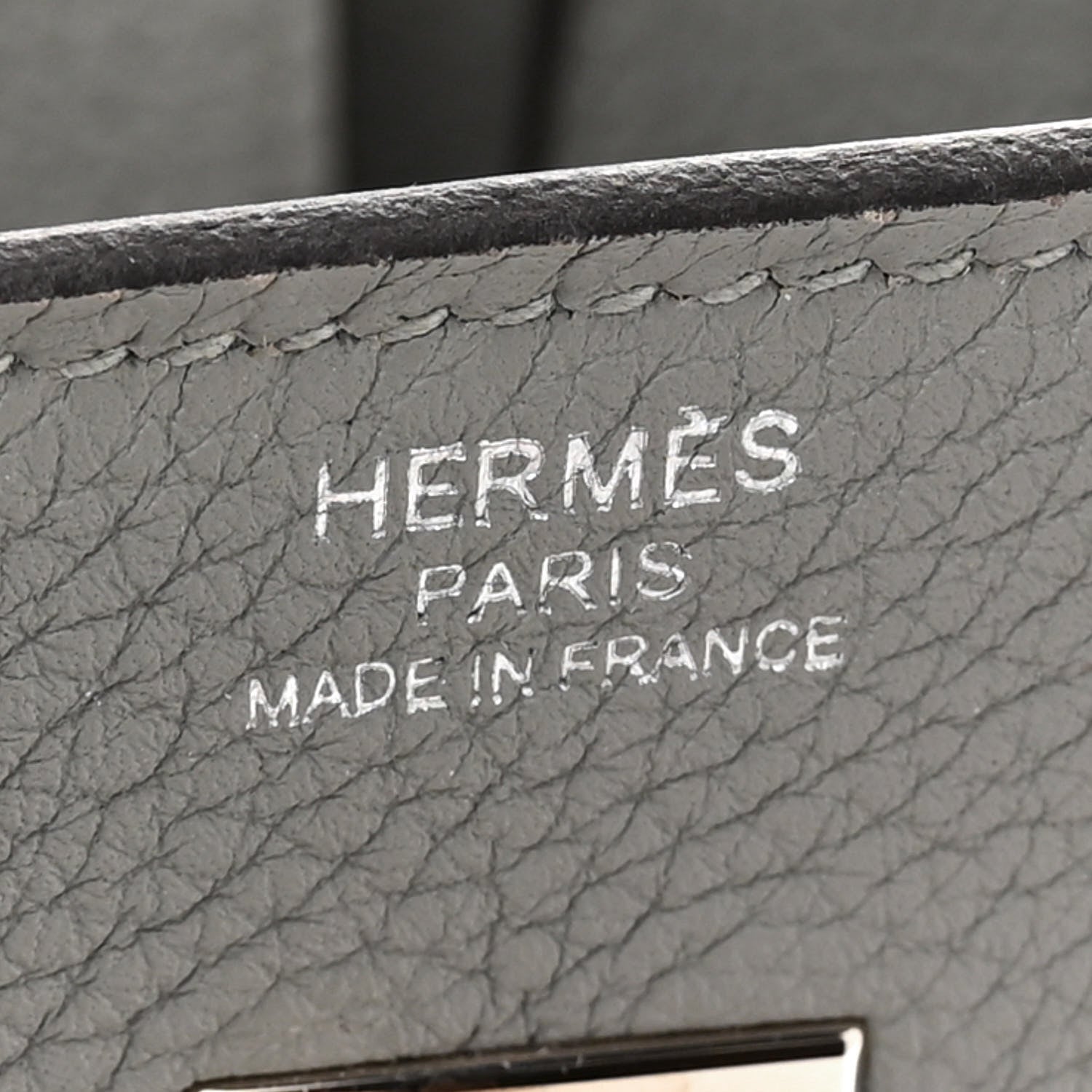 Hermes Togo Birkin 25 Gris Mouette 6 of 11
