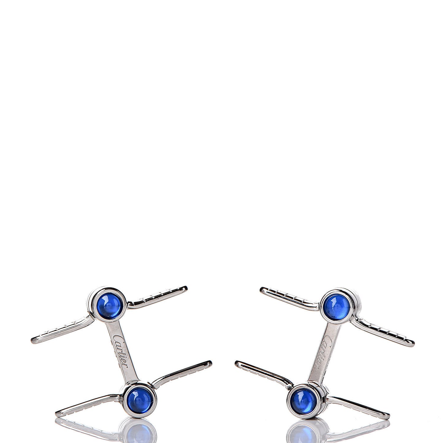 Sterling Silver Spinel Santos De Biplane Cufflinks