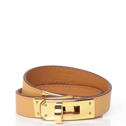 Hermes Swift Kelly Double Tour Bracelet XS Curry 1 of 6