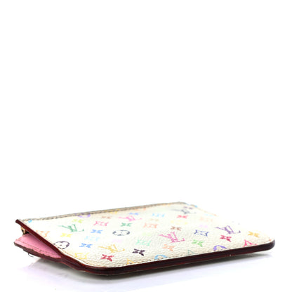 Louis Vuitton Monogram Multicolor Key Pouch White Litchi 4 of 7