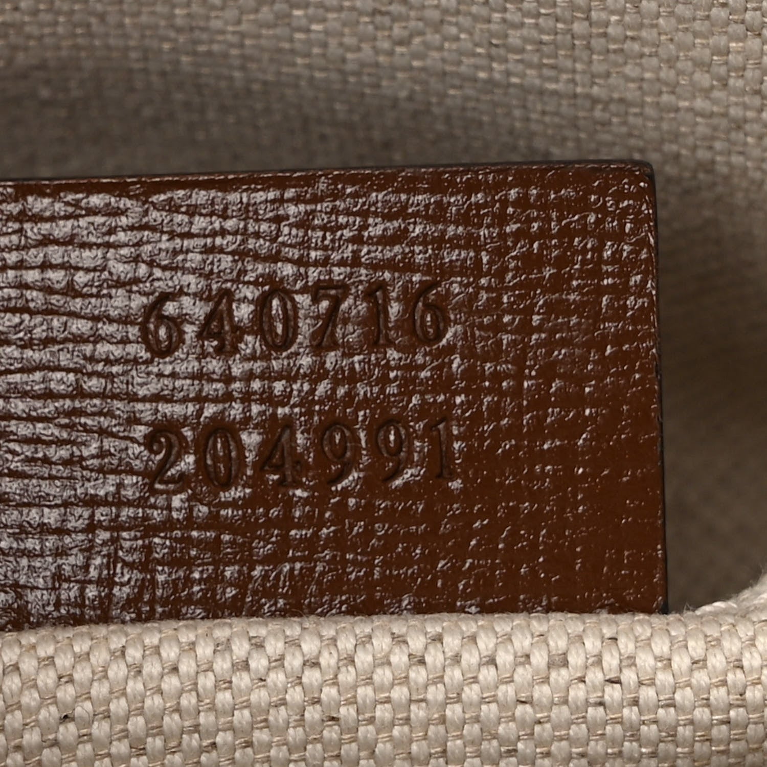 Gucci GG Supreme Monogram Azalea Calfskin Mini Horsebit 1955 Top Handle Bag Beige Ebony Brown Sugar 7 of 9