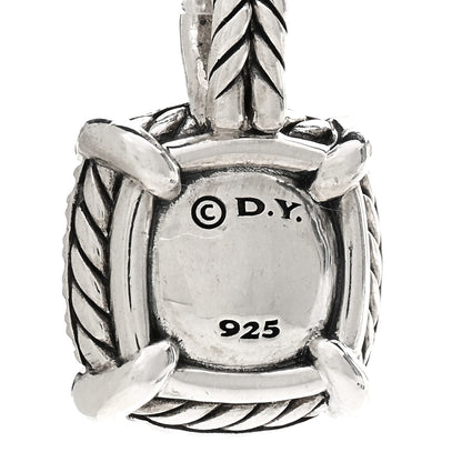 David Yurman Sterling Silver Diamond Black Orchid 9mm Chatelaine Pendant 3 of 3