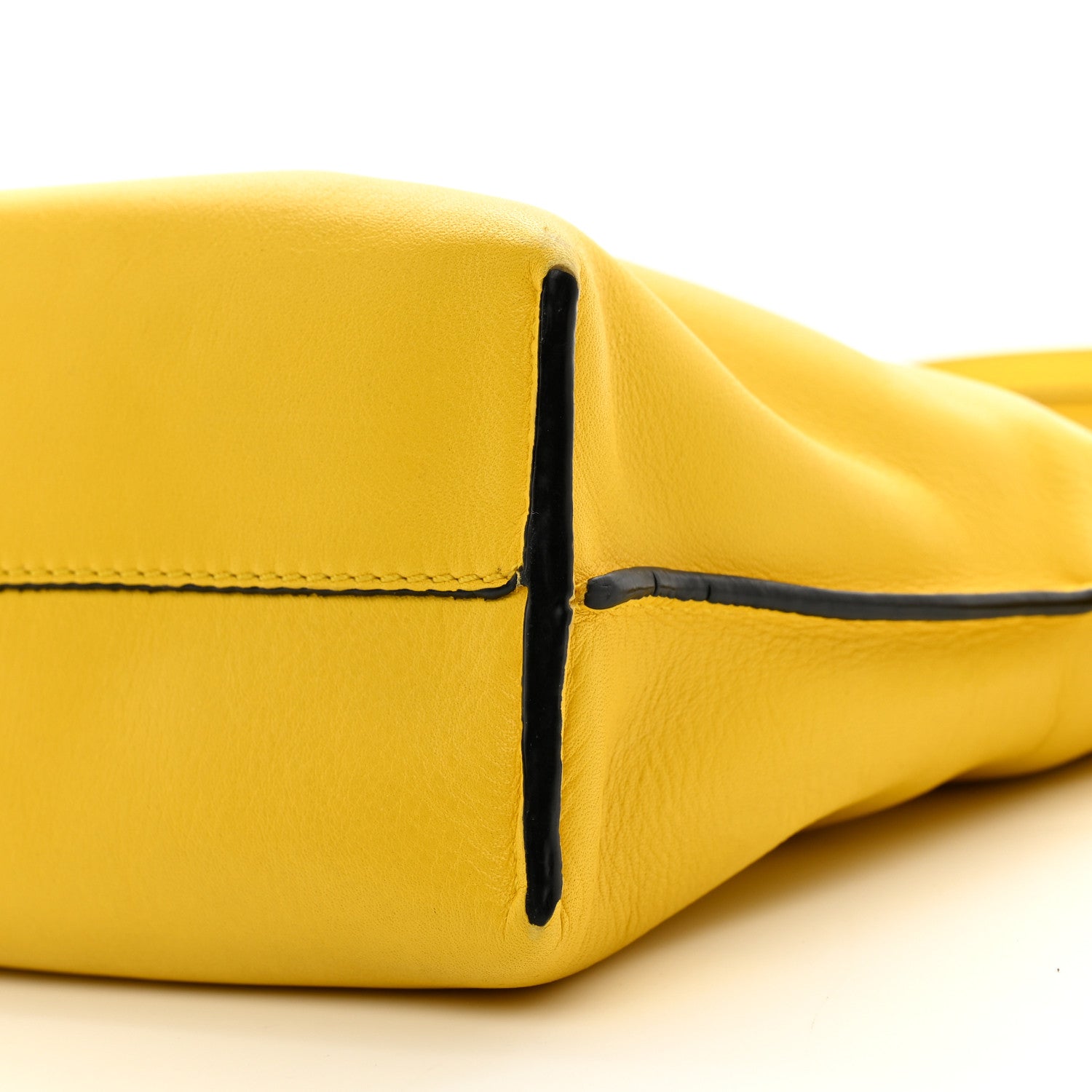 Loewe Calfskin Mini Flamenco Knot Clutch Mustard 9 of 12