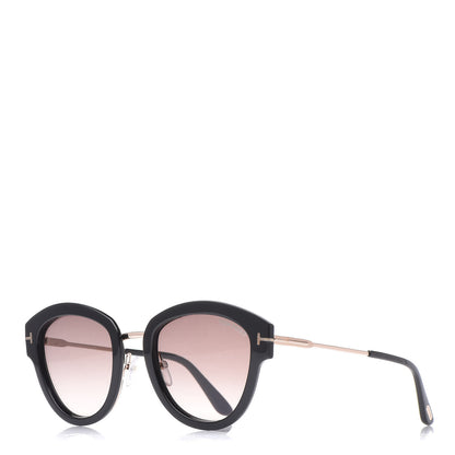 Tom Ford Mia Soft Rounded Sunglasses TF574 Black 1 of 6