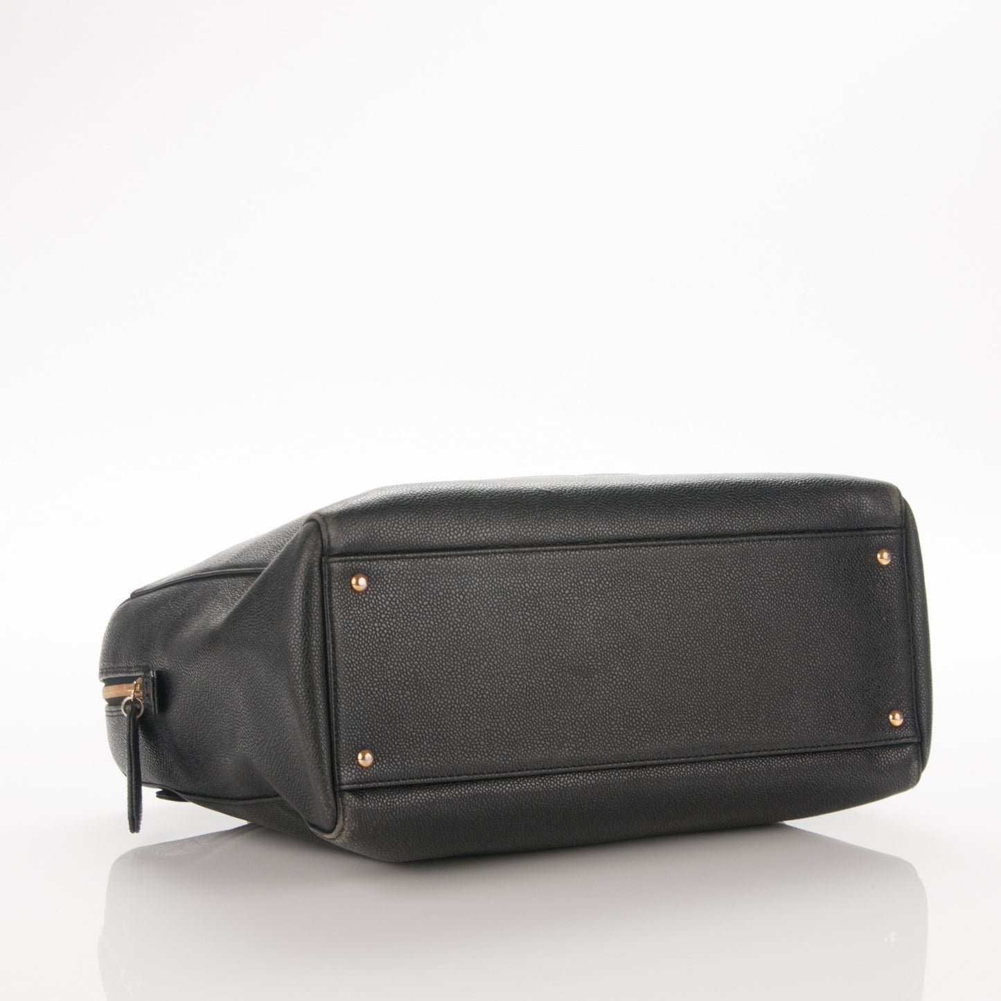 Caviar Large CC Shoulder Bag Black