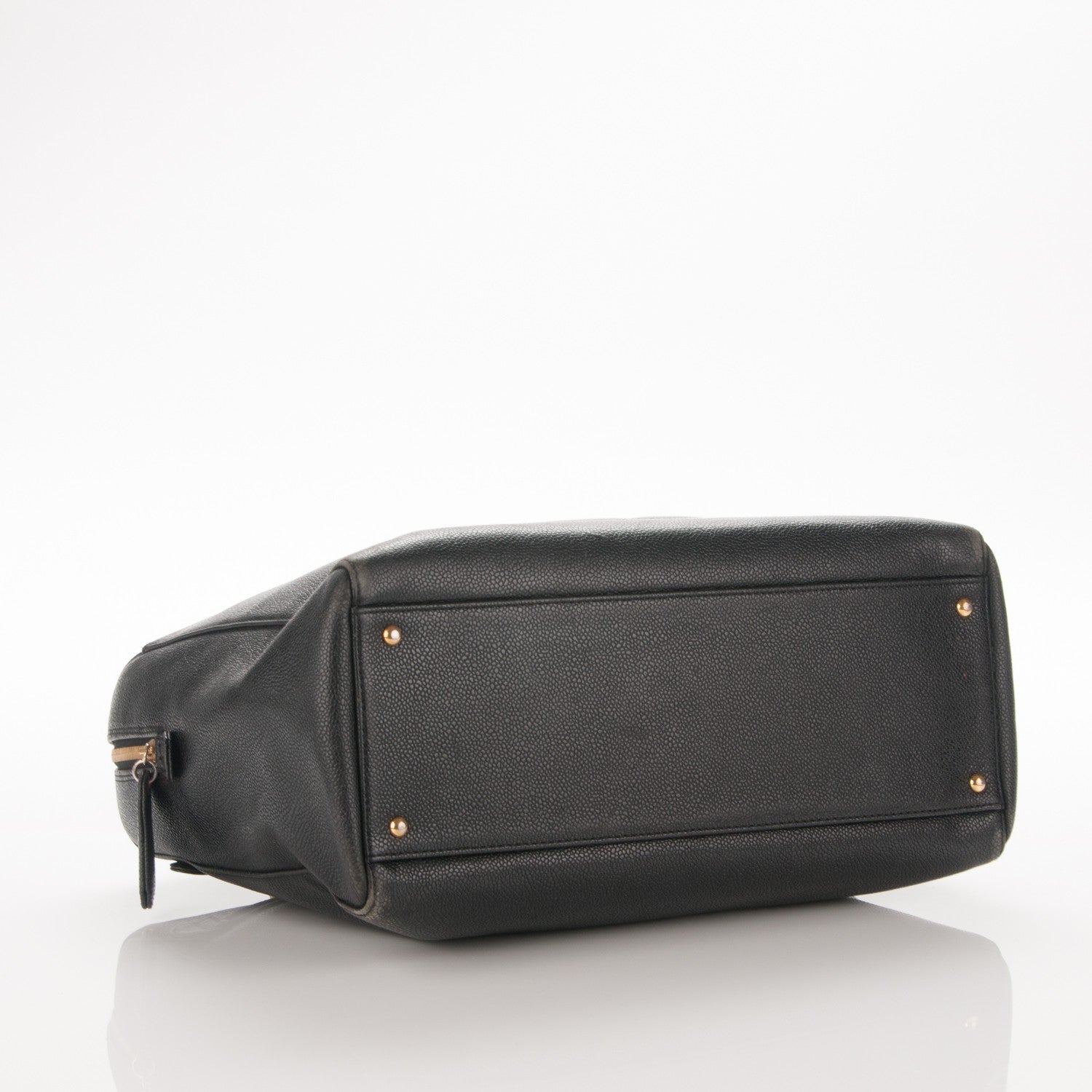 Chanel Caviar Large CC Shoulder Bag Black 4 of 13