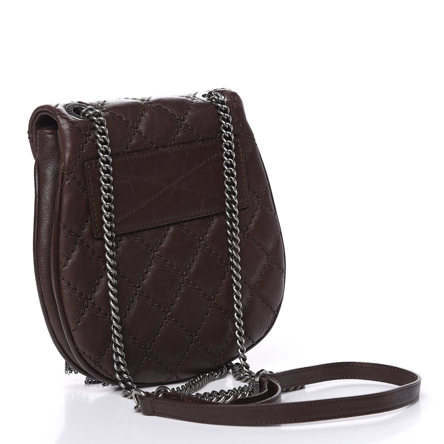 Chanel Calfskin Coco Sporran Small Tassel Flap Dark Brown 3 of 12