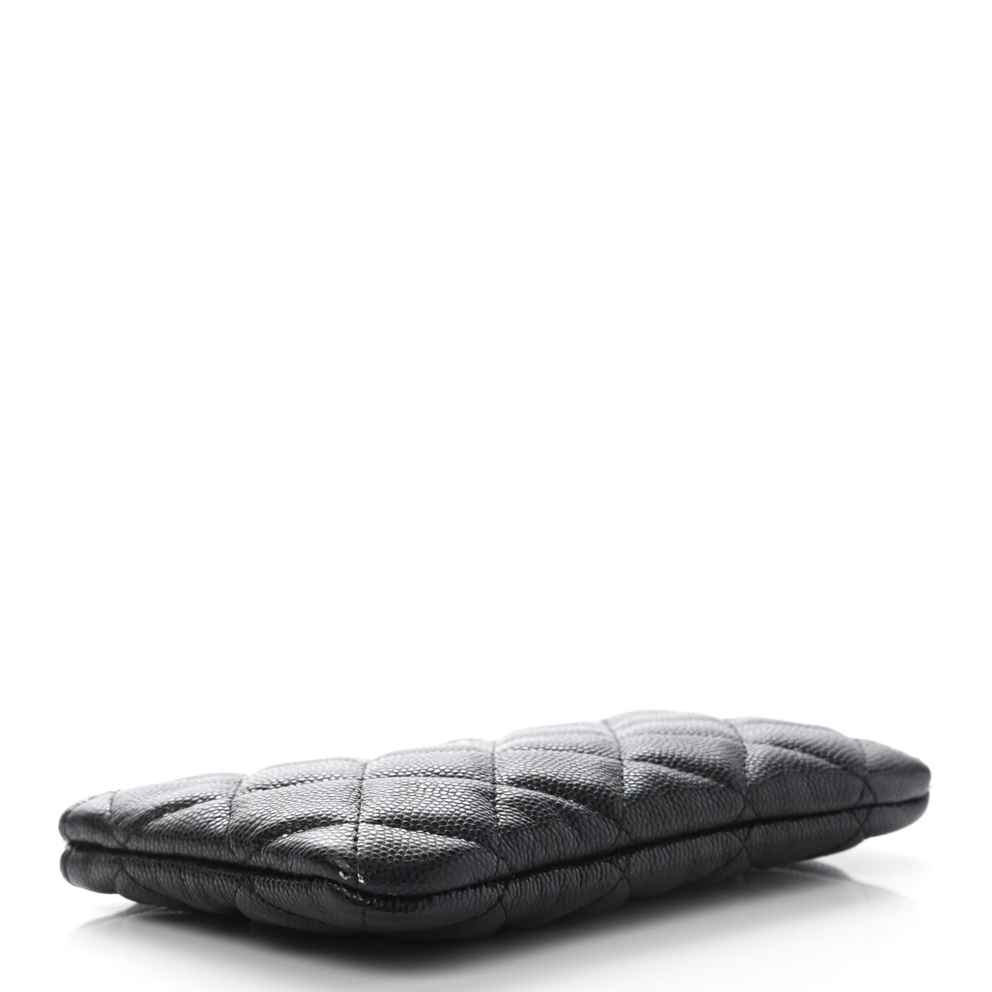 Caviar Quilted Small Cosmetic Case Black