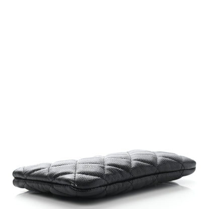 Chanel Caviar Quilted Small Cosmetic Case Black 4 of 9