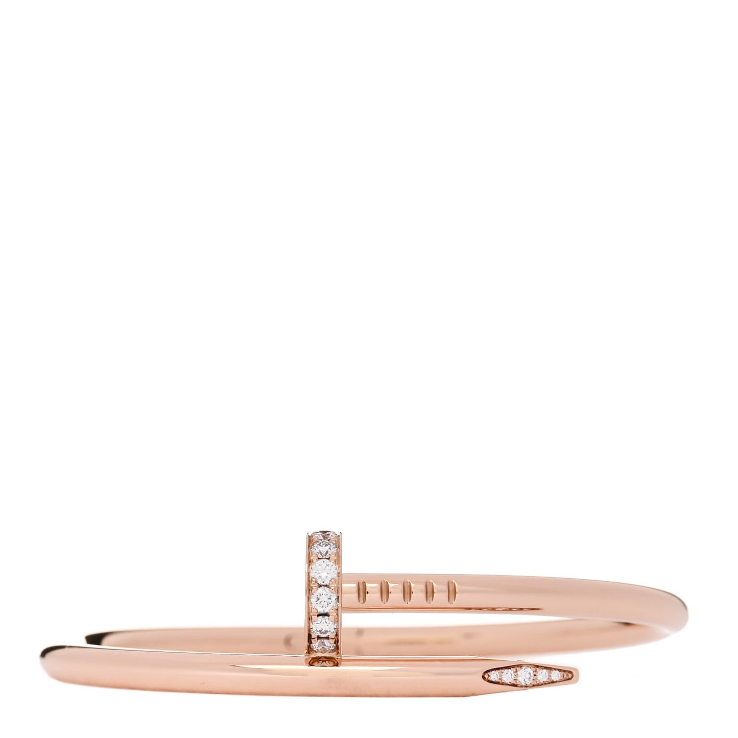 18K Pink Gold Diamond Juste Un Clou Bracelet 15