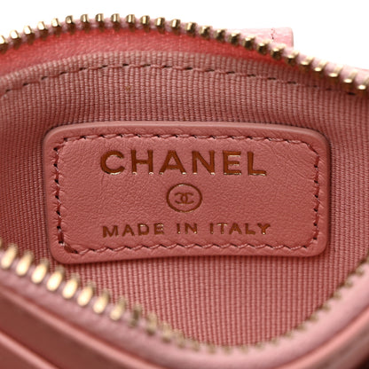 Chanel Caviar Quilted Compact Zipped Pocket Wallet Pink 6 of 7