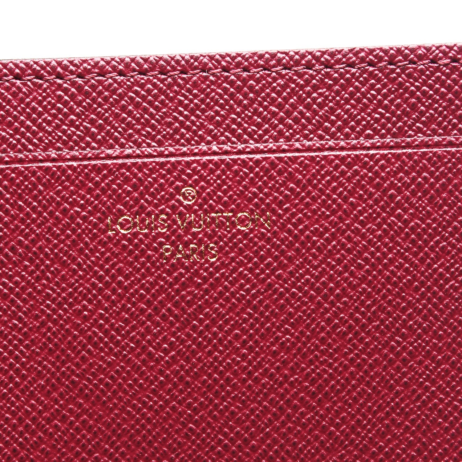 Louis Vuitton Calfskin Jeanne Wallet Insert Fuchsia 5 of 6
