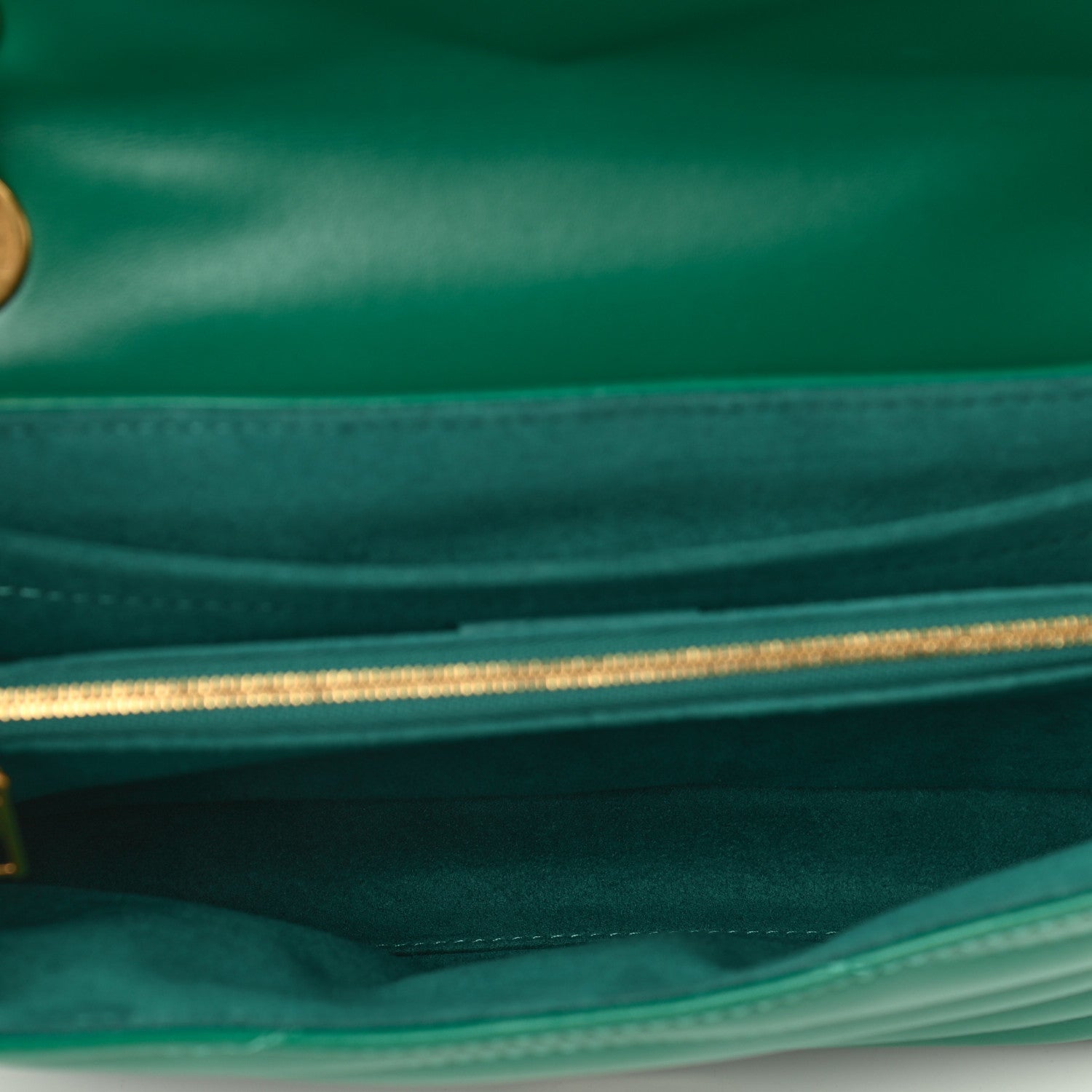 Louis Vuitton Calfskin New Wave Chain Bag MM NM Emerald 5 of 9