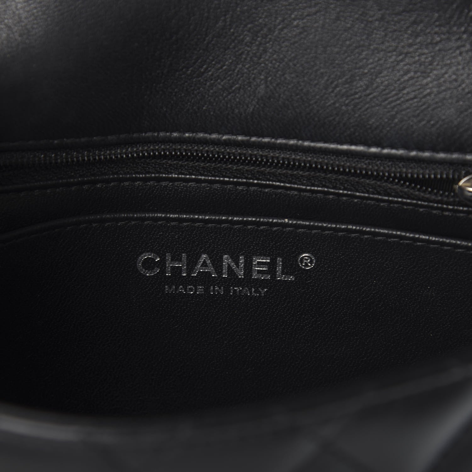 Chanel Lambskin Quilted Mini Square Flap Black 6 of 9