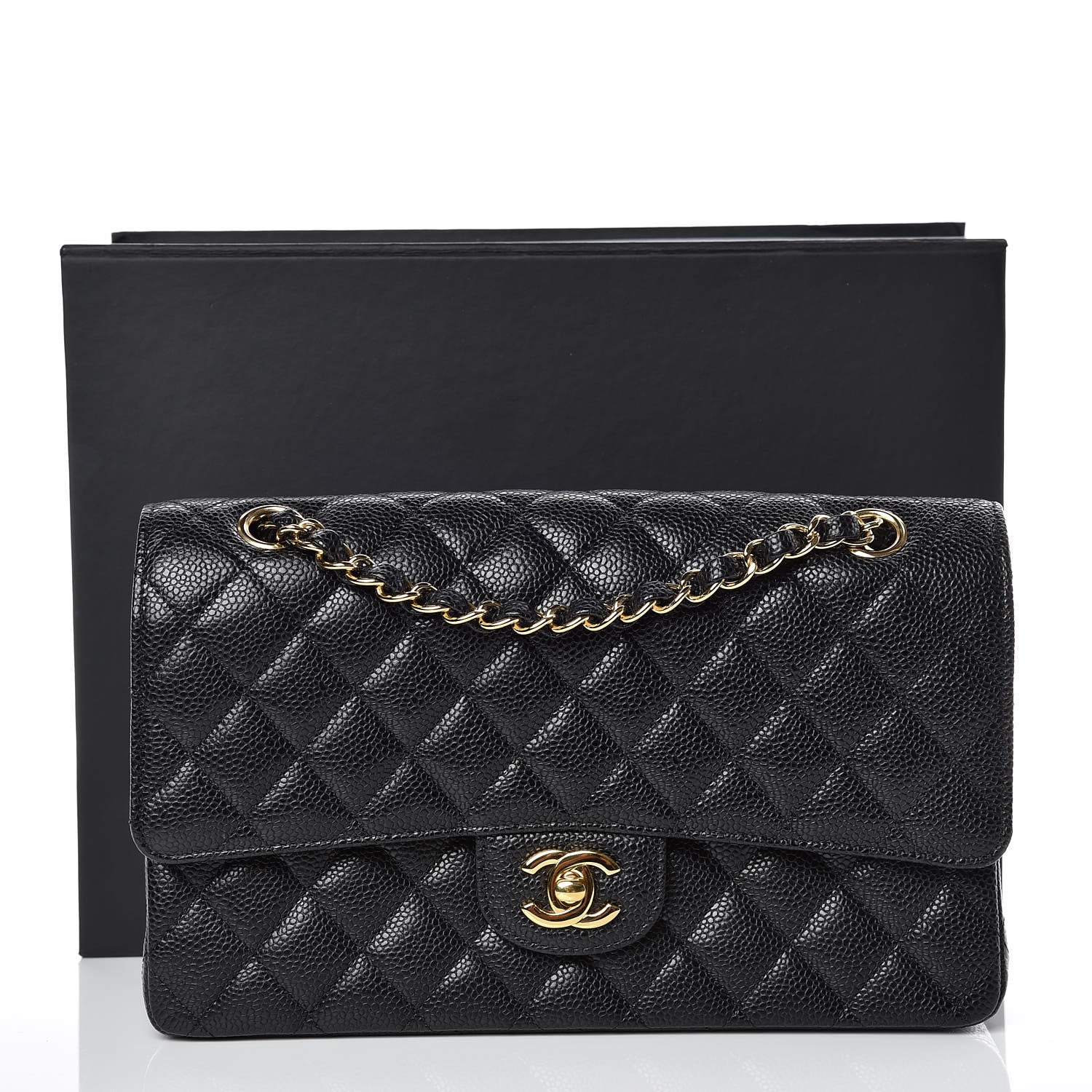Chanel Caviar Quilted Medium Double Flap Black 10 of 10