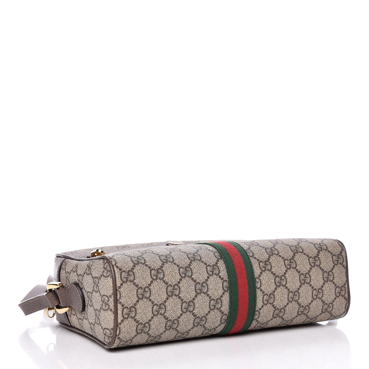 Gucci GG Supreme Monogram Web Small Ophidia Shoulder Bag Brown 4 of 10