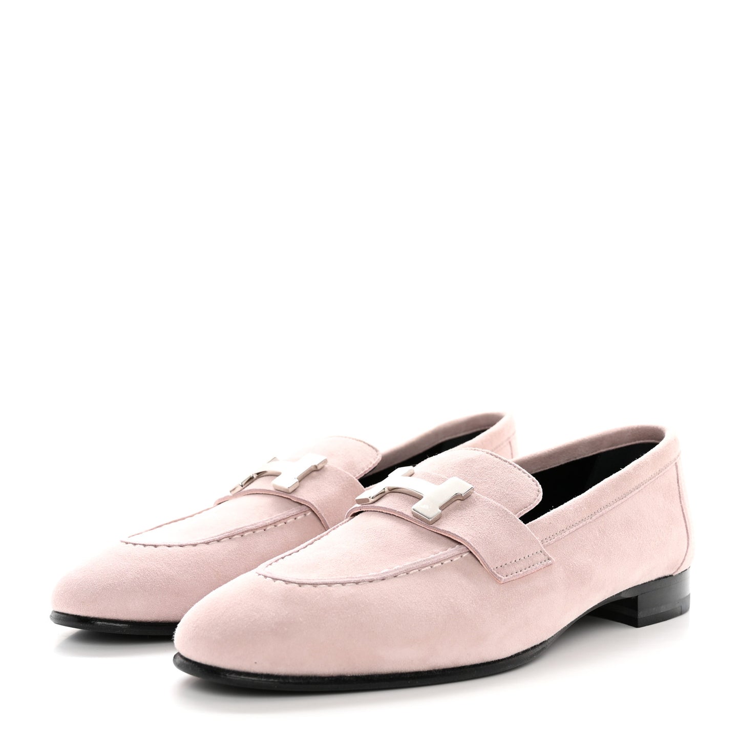 Suede Goatskin Paris Loafers 35.5 Rose Porcelaine