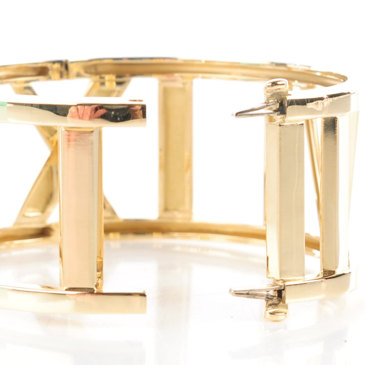 18k Yellow Gold Wide Atlas Bangle