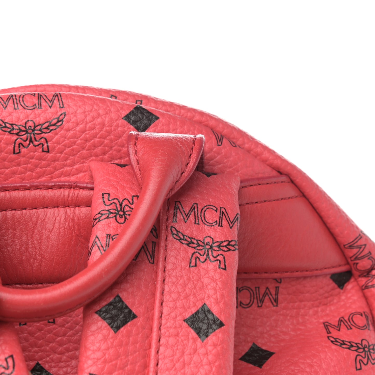 Visetos Medium Side Studs Stark Backpack Corail
