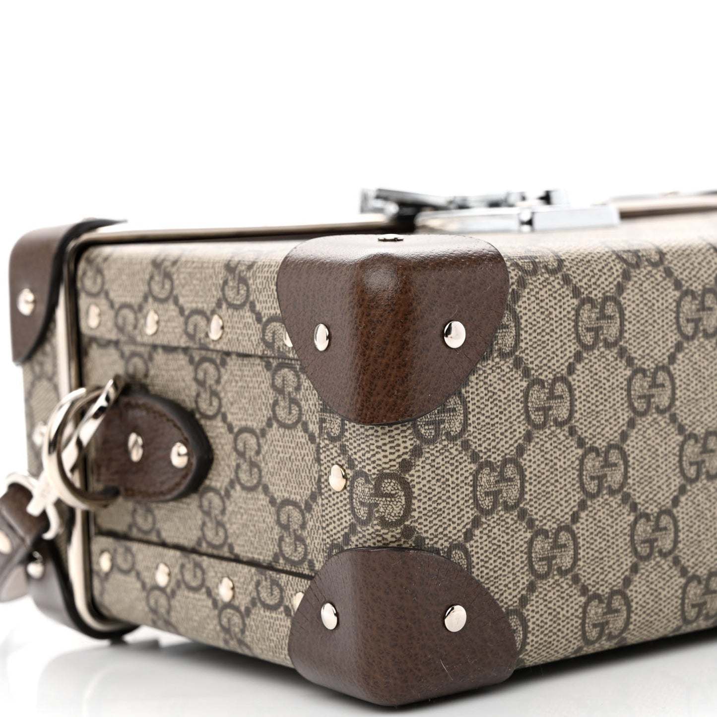 GG Supreme Monogram Globe-Trotter Beauty Case Brown