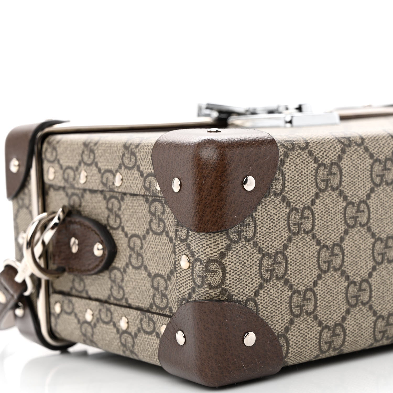 Gucci GG Supreme Monogram Globe-Trotter Beauty Case Brown 9 of 10