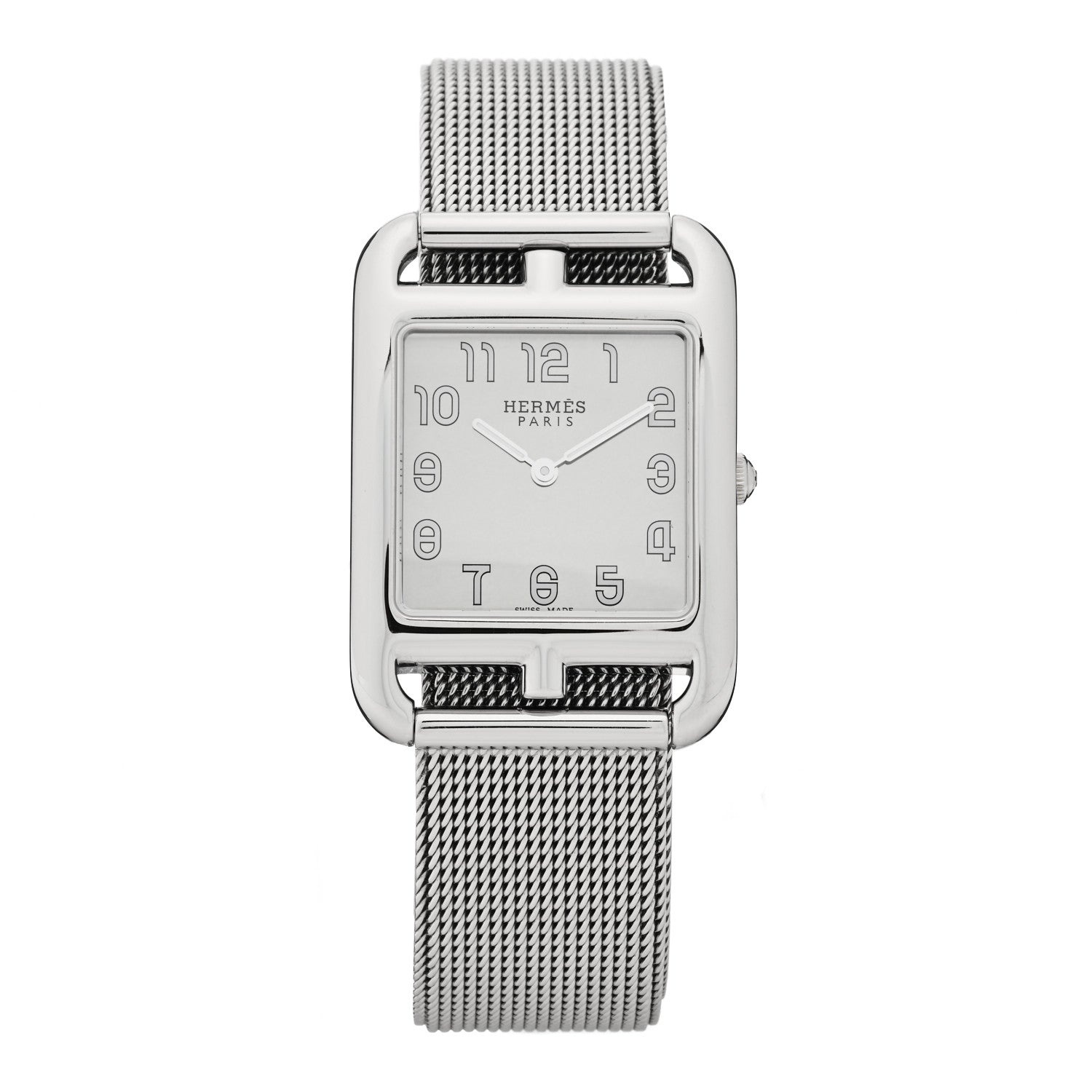 Hermes Stainless Steel 29mm Cape Cod Double Tour Quartz Watch Silver 1 of 5