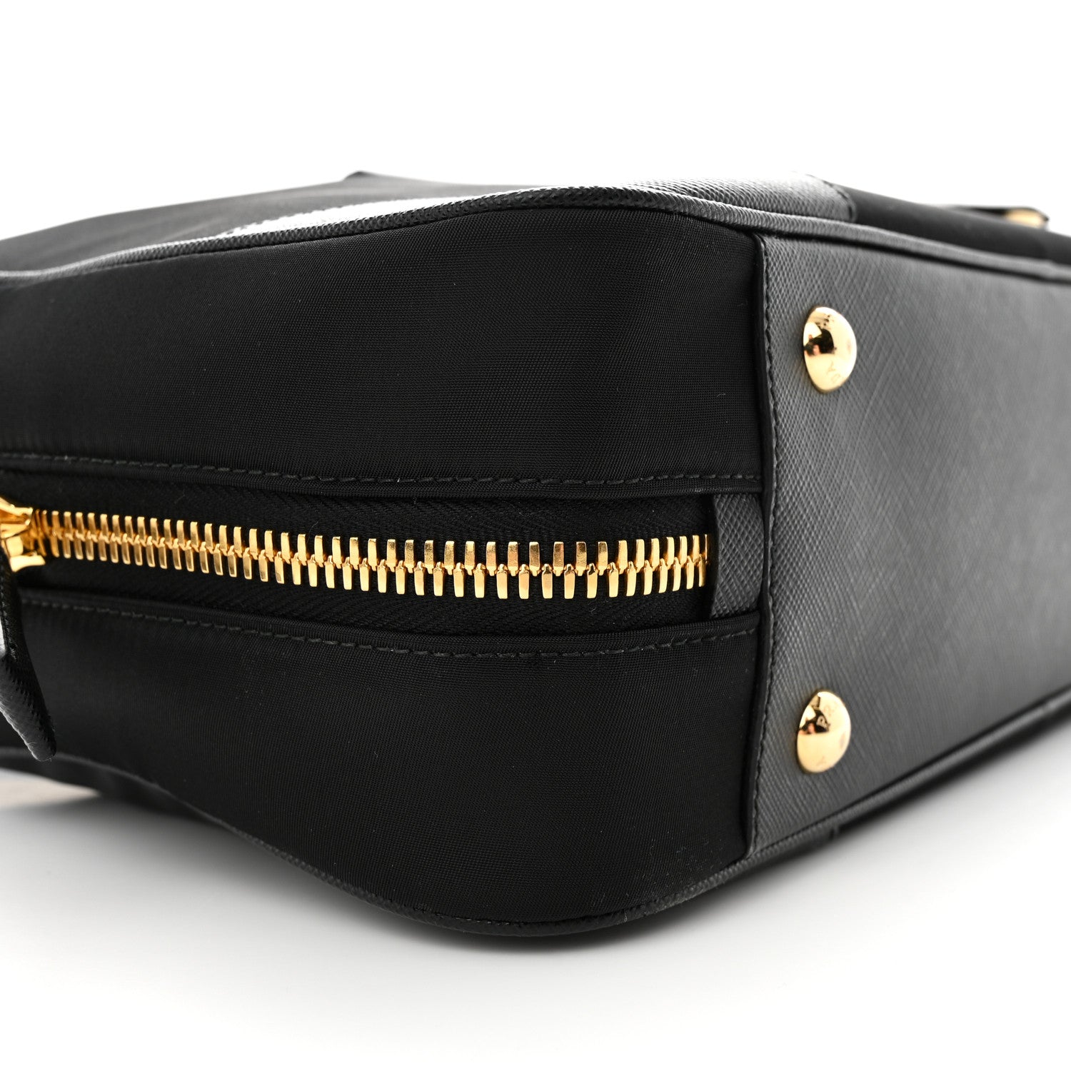 Prada Re-Nylon Saffiano Large Re-Edition 1978 Two Handle Bag Black 8 of 9