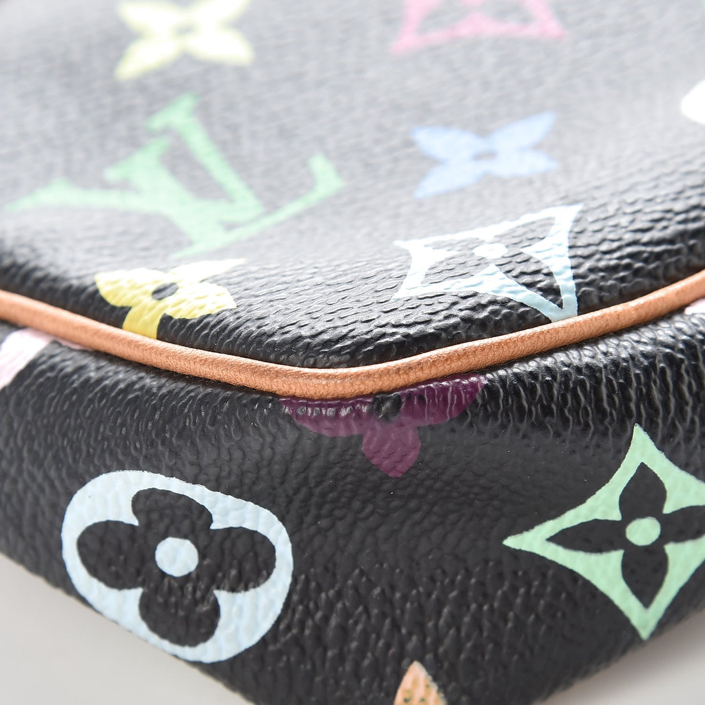 Monogram Multicolor Pochette Accessories Black