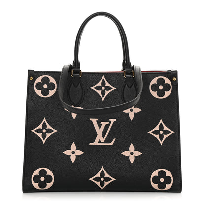 Louis Vuitton Empreinte Monogram Giant Onthego MM Black Beige 1 of 11