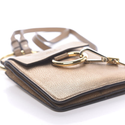 Chloe Metallic Calfskin Mini Faye Bracelet Bag Gold 7 of 10