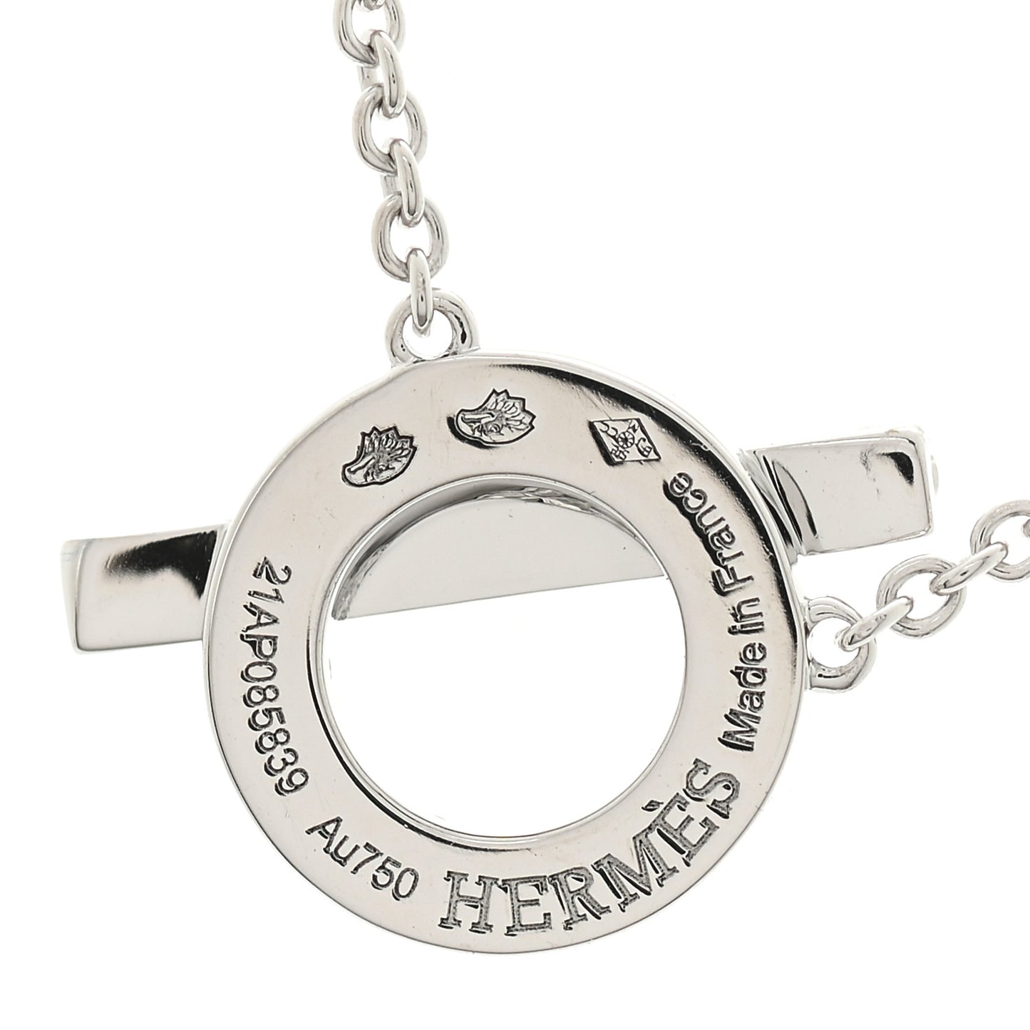 18K White Gold Diamond Finesse Pendant Necklace