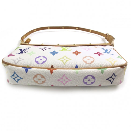 Monogram Multicolor Pochette Accessories White