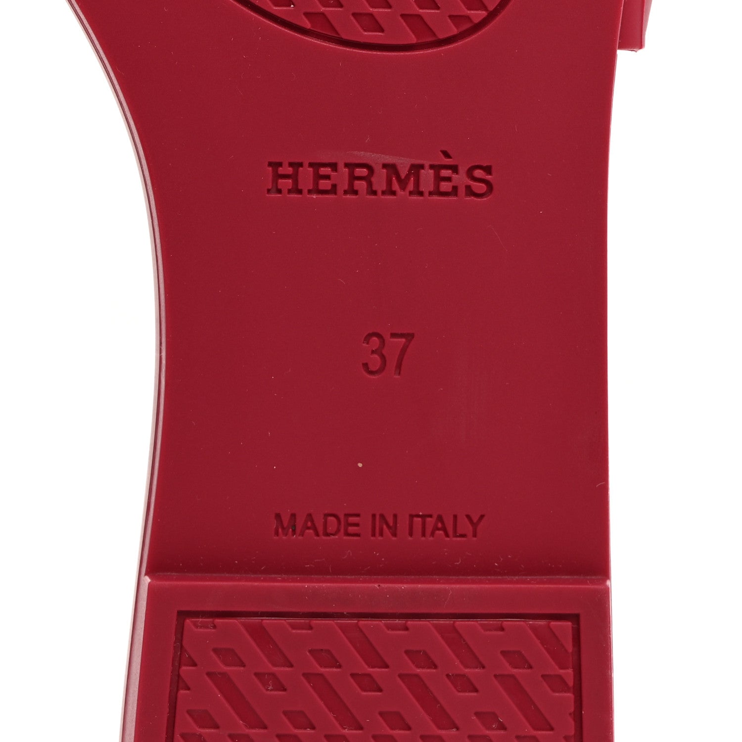 Hermes Rubber Aloha Sandals 37 Rose Baie 6 of 10