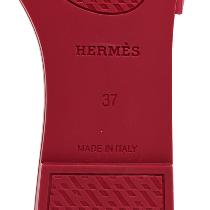 Hermes Rubber Aloha Sandals 37 Rose Baie 6 of 10
