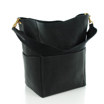Celine Goatskin Sangle Bucket Bag Black 3 of 6