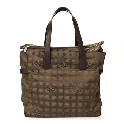Chanel Nylon Travel Large Tote Khaki 1 of 11