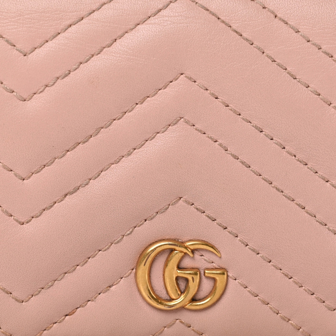 Gucci Calfskin Matelasse GG Marmont Card Case Wallet Perfect Pink 6 of 6