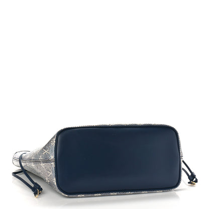 Louis Vuitton Monoglam Neverfull MM Blue 5 of 8