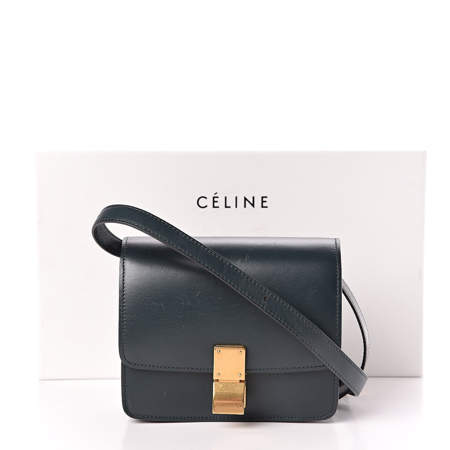 Box Calfskin Small Classic Box Flap Bag Amazone