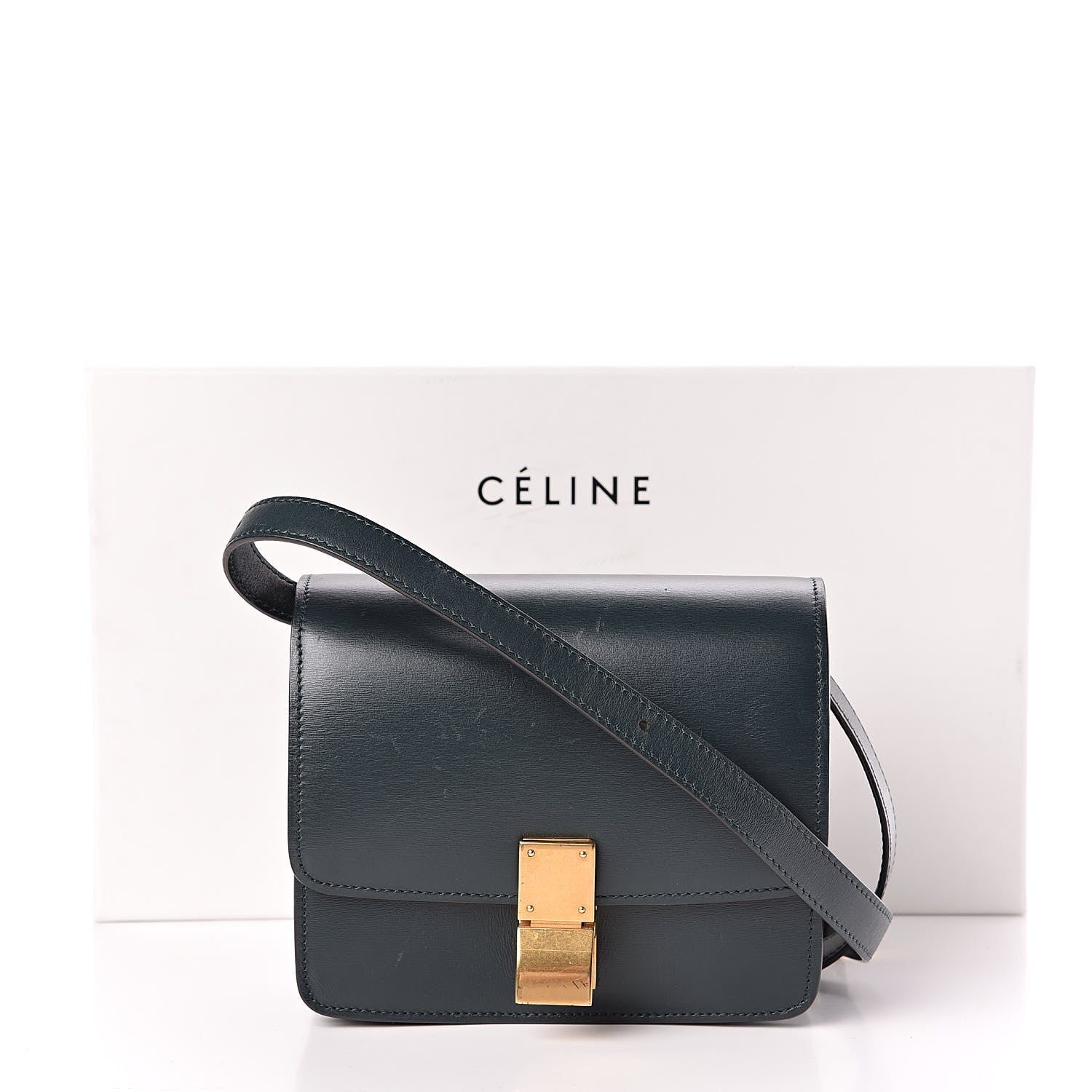 Celine Box Calfskin Small Classic Box Flap Bag Amazone 13 of 13