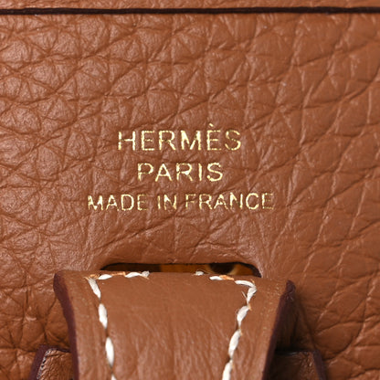 Hermes Taurillon Clemence Evelyne TPM Gold 6 of 13