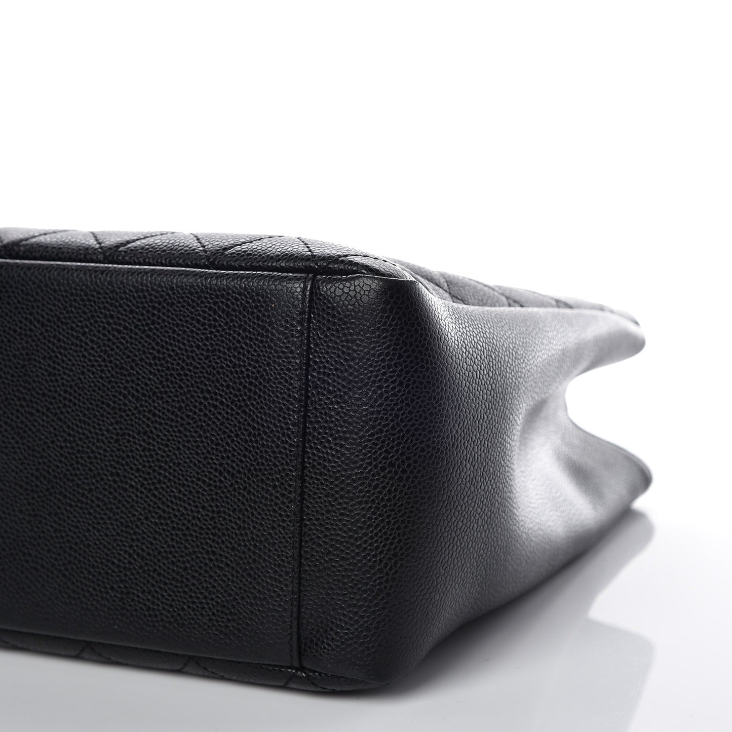 Caviar Quilted Grand Shopping Tote GST Black