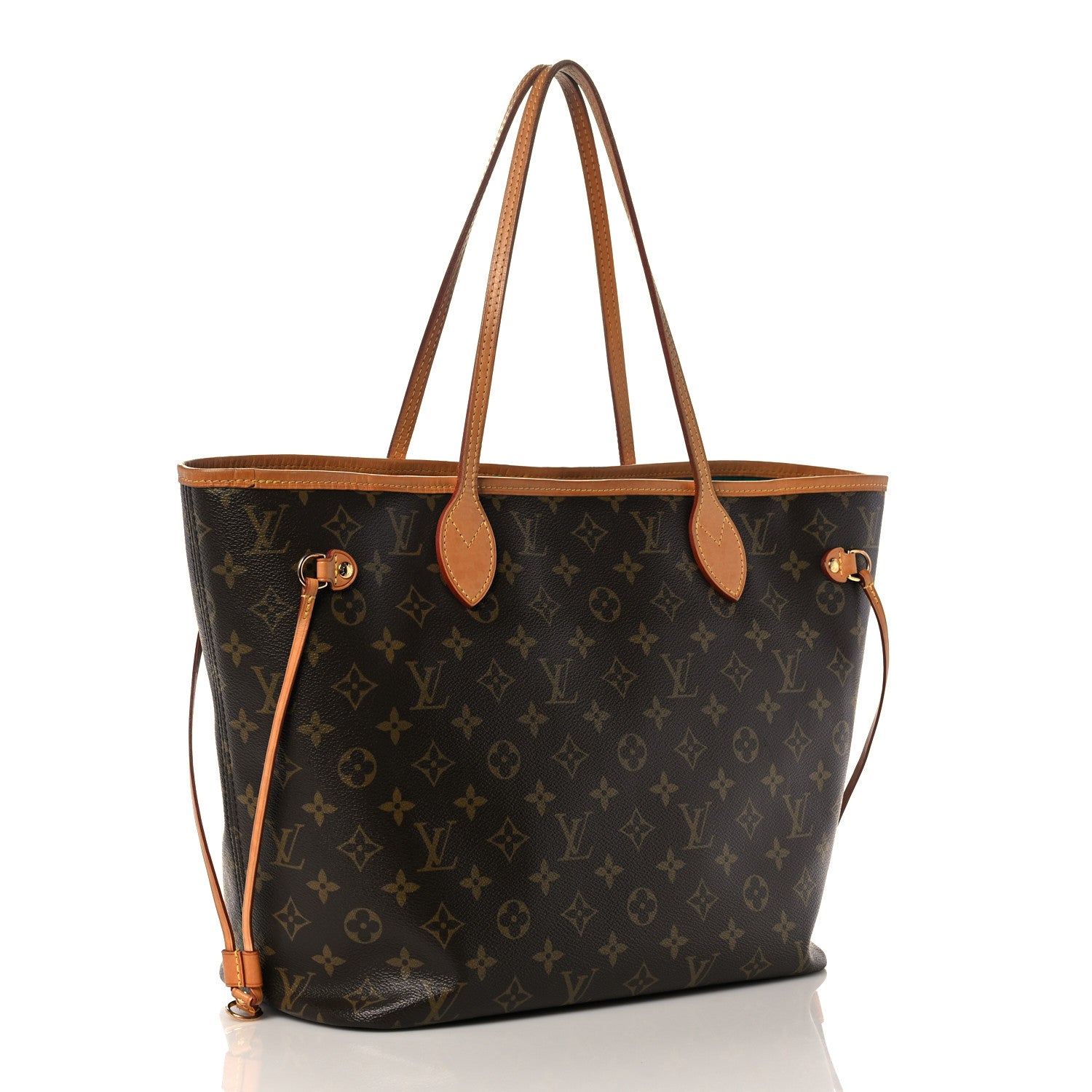 Louis Vuitton Monogram V Neverfull MM Turquoise 4 of 23
