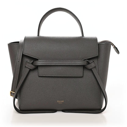 Celine Grained Calfskin Nano Belt Bag Grey 1 of 9