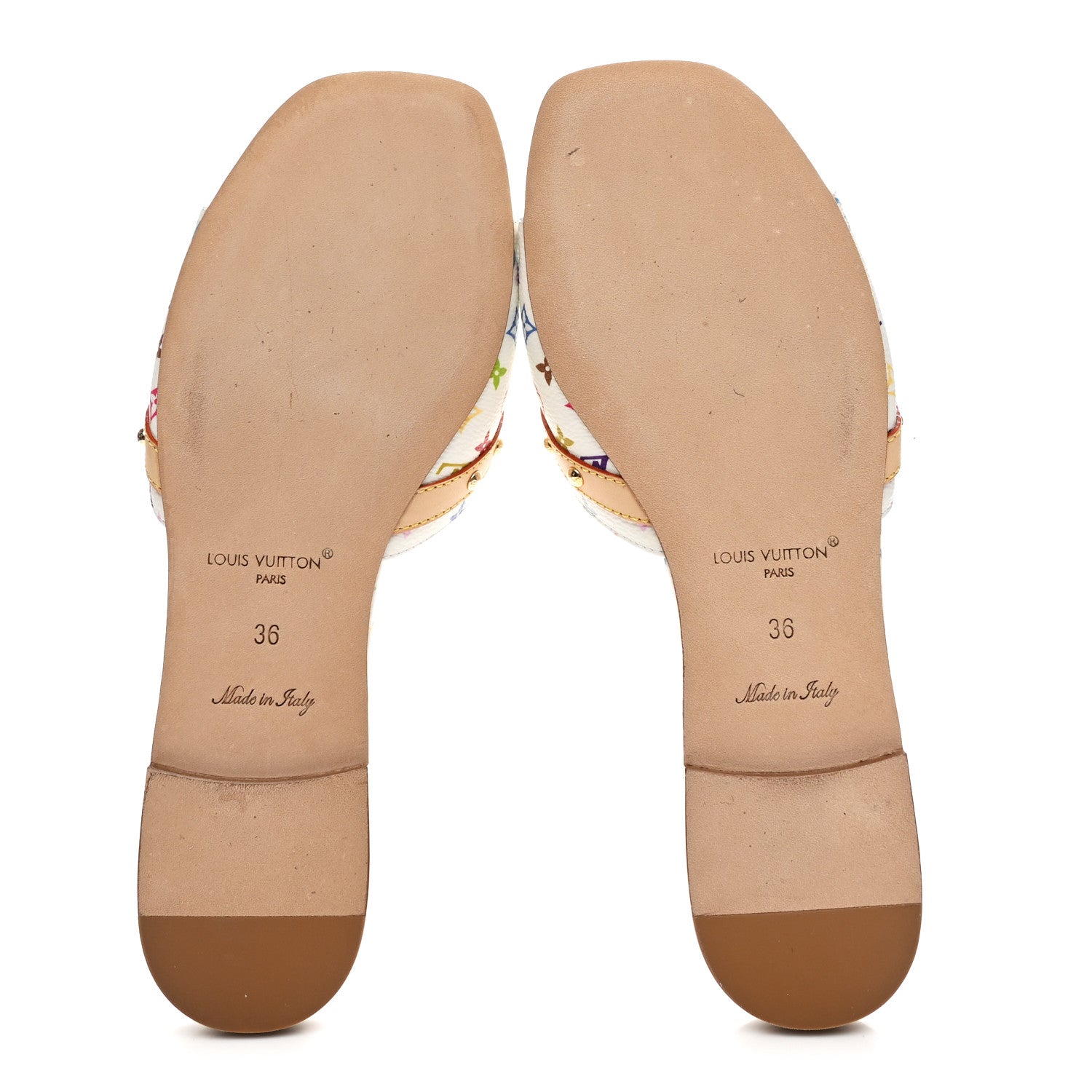 Louis Vuitton サンダル モノグラムマルチカラー　36ハーフ Louis Vuitton LV X TM Monogram Multicolor 6AM Flat Mule Sandals 36