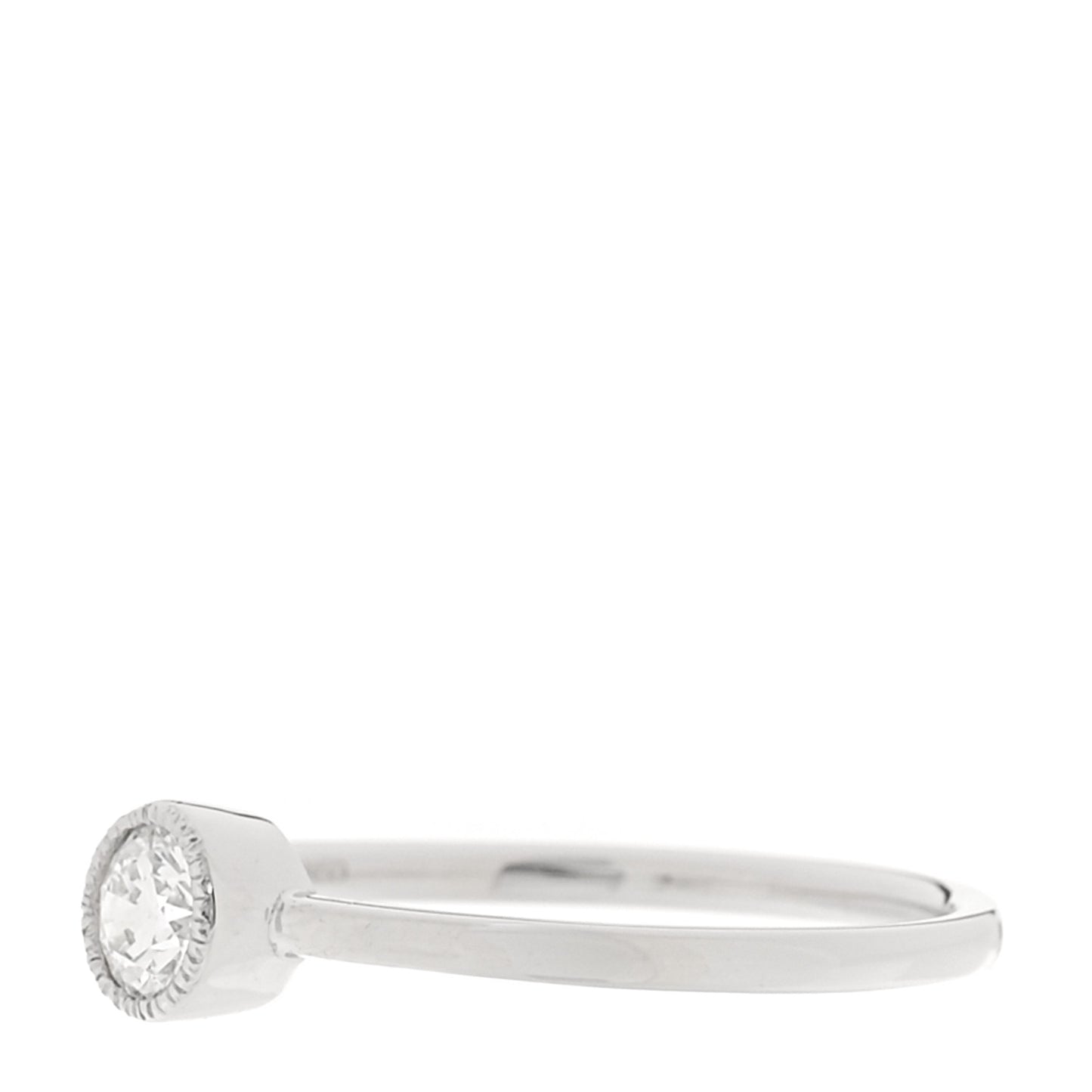 Platinum Diamond .23ctw Bezel Ring 53 6.25