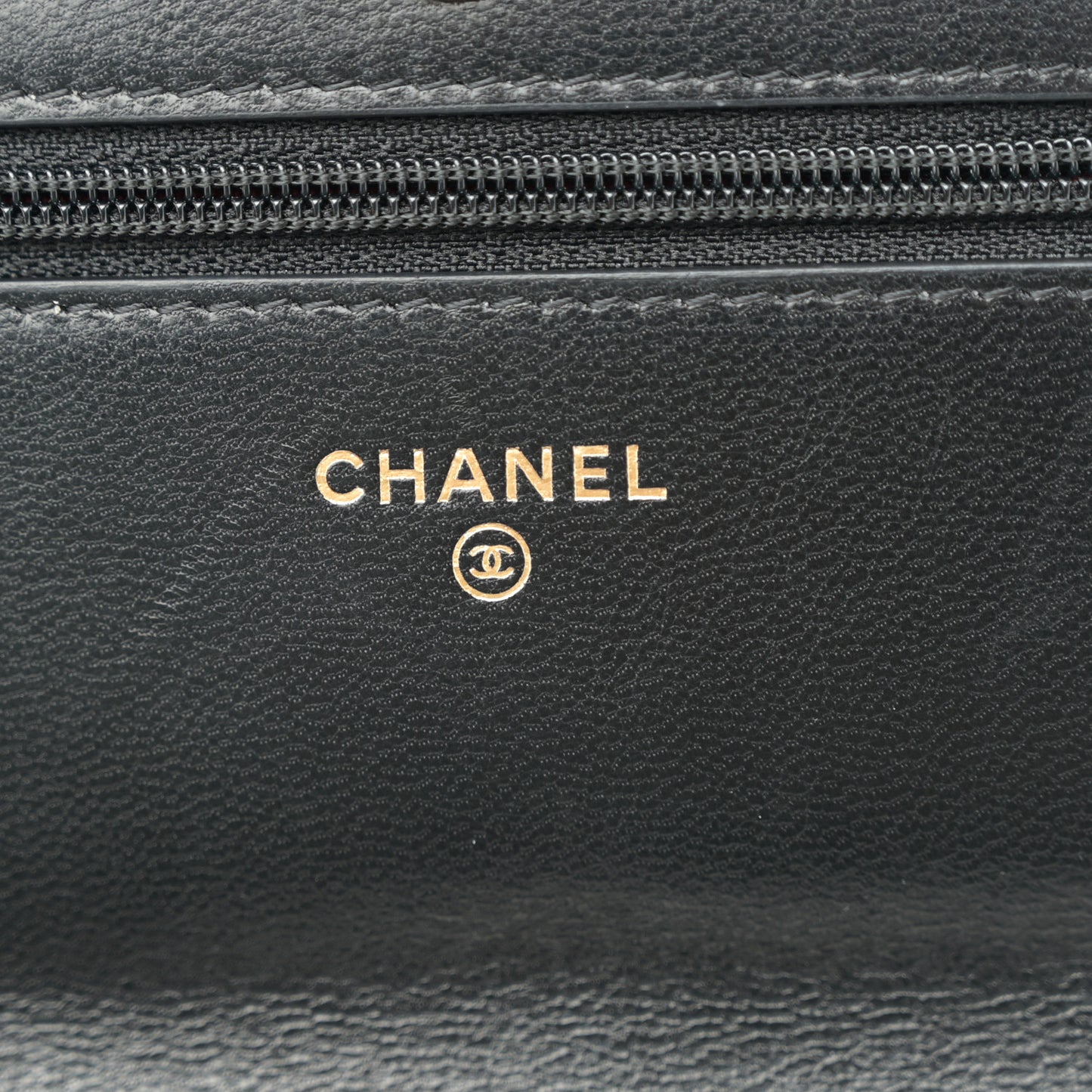 Lambskin Quilted Chanel 19 Wallet On Chain WOC Black
